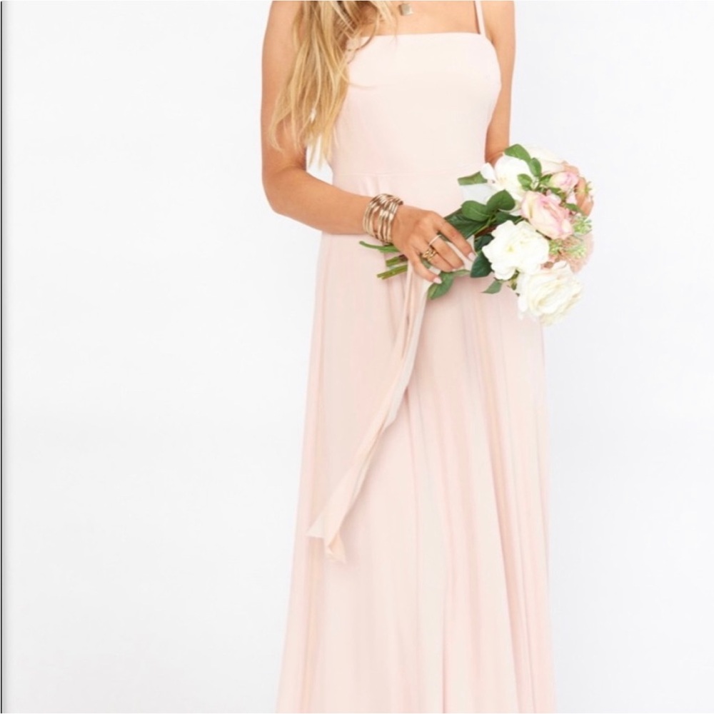 Dusty Blush Chiffon Maxi Dress
